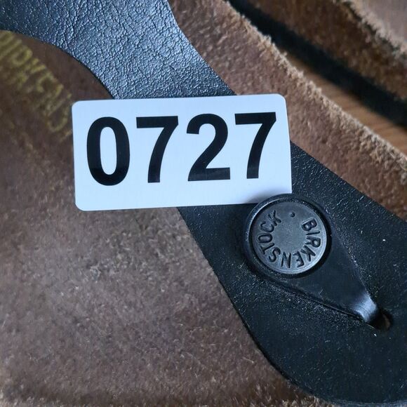 Birkenstock Women’s 38 US 7 Gizeh Thong Sandals Black Flat Summer Casual Boho - Picture 11 of 11